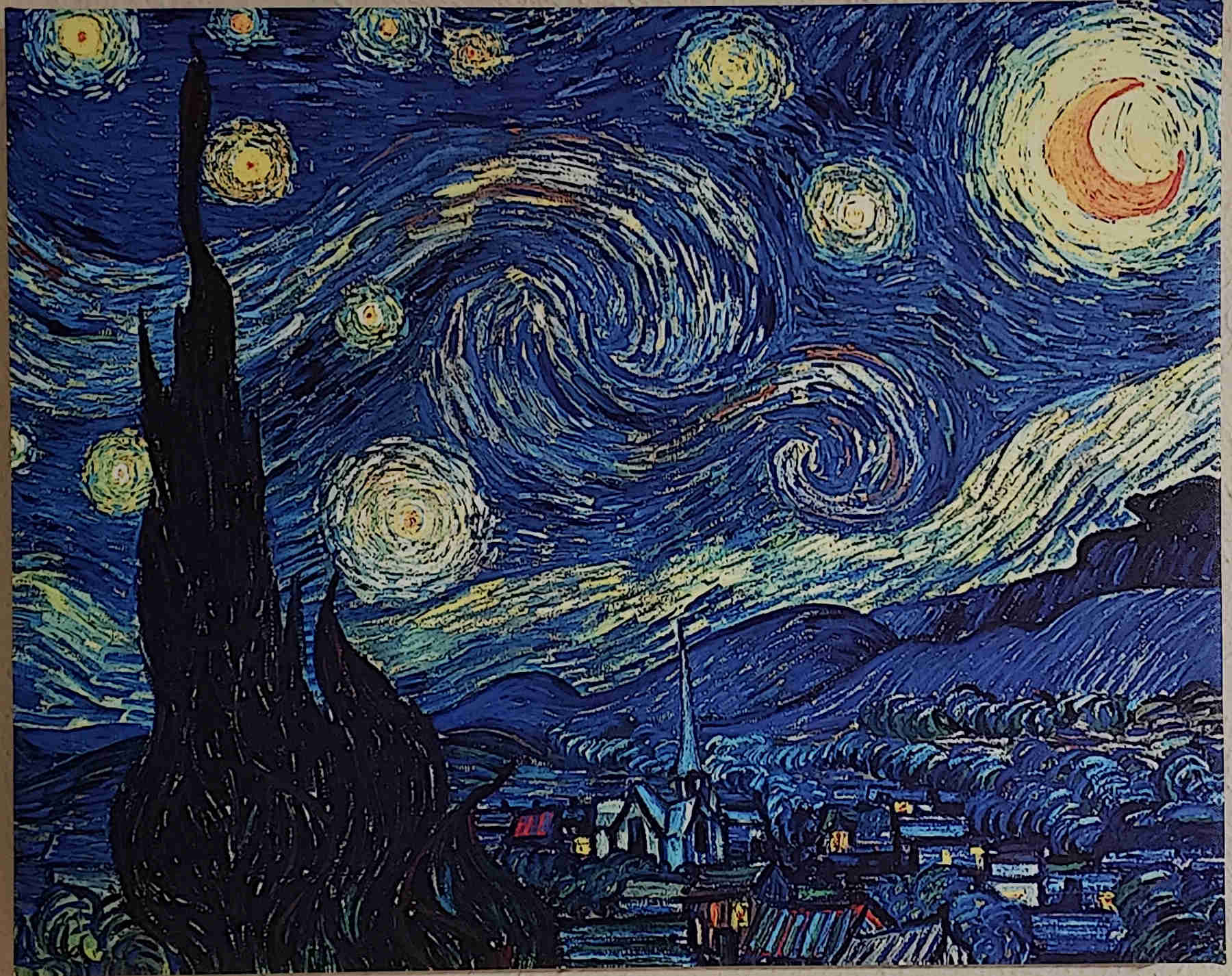 Amateur paints Van Gogh Cat – Incredible Painting!
